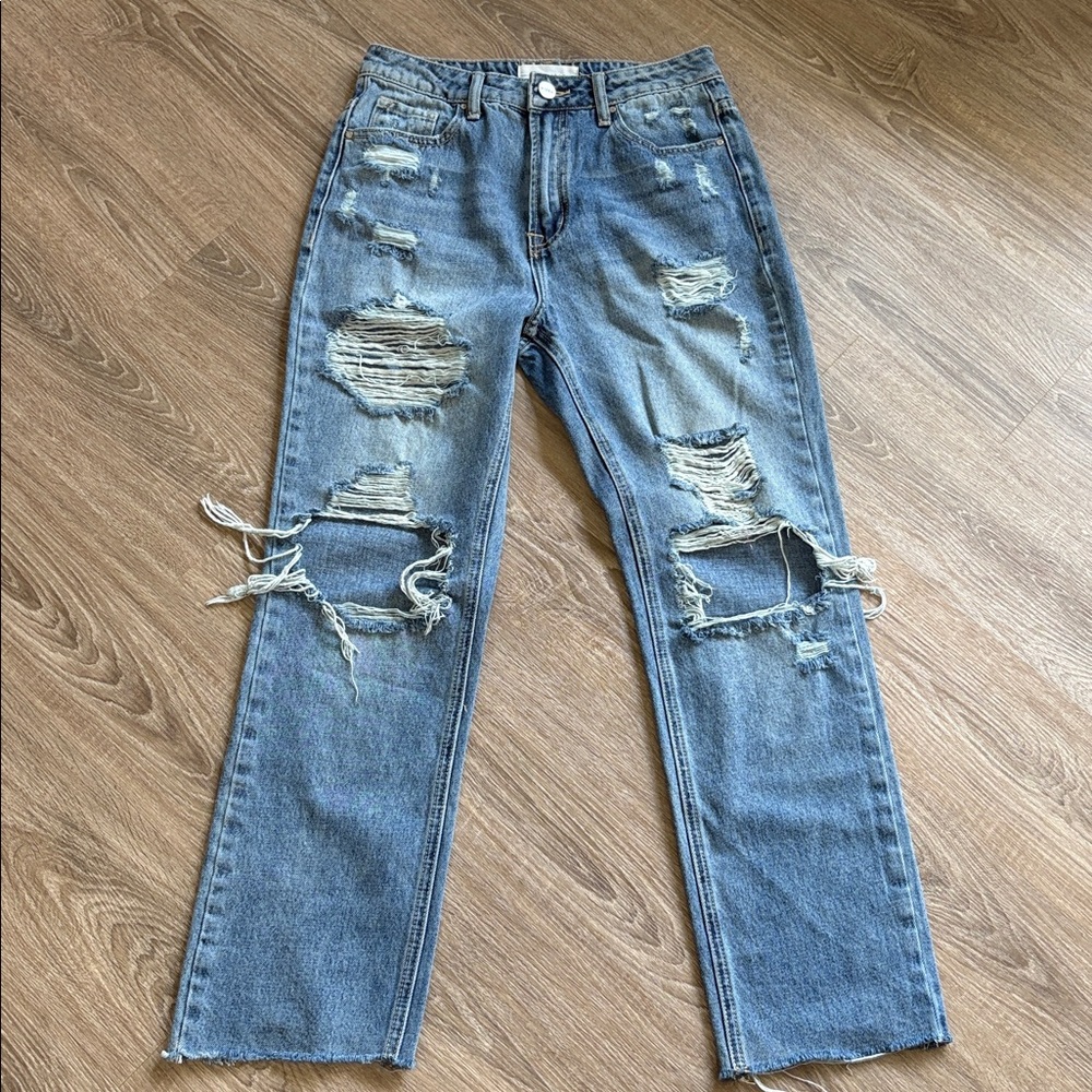 Risen Jeans Distressed Denim